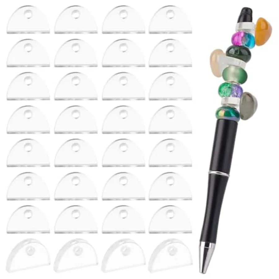 00Pcs Beads for Pens, Clear Focal and Spacer Acrylic Pendants for Beadable Pen Kits and Jewelry Making DIY Supplies
00Pcs Beads for Pens, Clear Focal and Spacer Acrylic Pendants for Beadable Pen Kits and Jewelry Making DIY Supplies