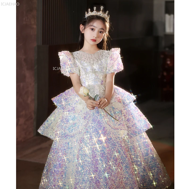 Girls Flower Girl Wedding Dress Princess Gown for Piano PerformanceChildren Evening Dresses Host Kids Formal Party Celebration
Girls Flower Girl Wedding Dress Princess Gown for Piano PerformanceChildren Evening Dresses Host Kids Formal Party Celebration