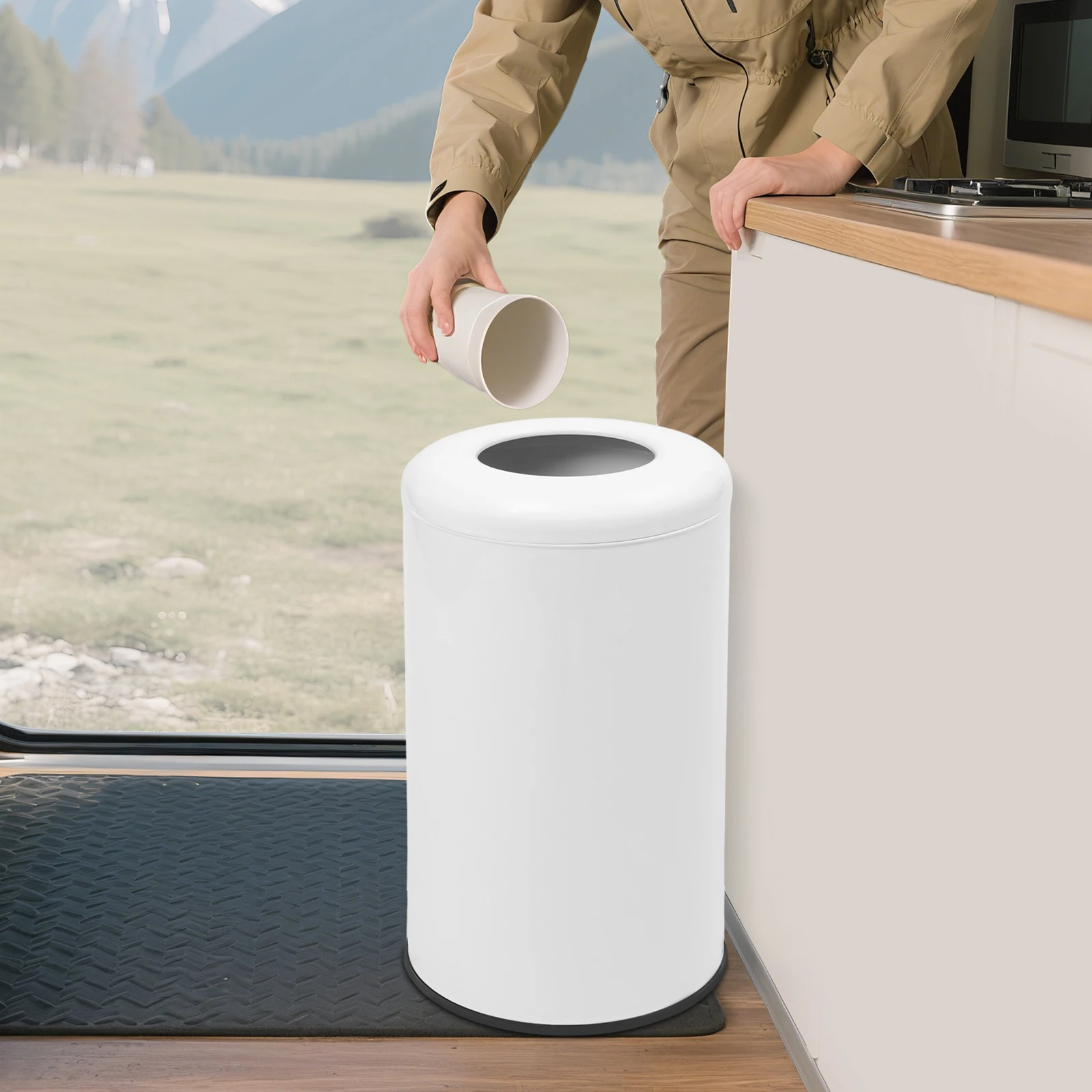 38*78cm Large Stable Stainless Steel Industrial Waste Container Commercial Trash Can Rubbish Bin Home Commercial
38*78cm Large Stable Stainless Steel Industrial Waste Container Commercial Trash Can Rubbish Bin Home Commercial