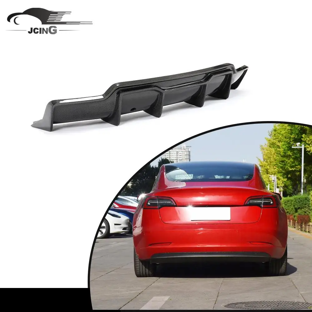 ATV&UTVV Style Rear Bumper Carbon Fiber Model 3 Rear Diffuser Lip for Tesla Model 3 Sedan 4-Door 2016-2020
ATV&UTVV Style Rear Bumper Carbon Fiber Model 3 Rear Diffuser Lip for Tesla Model 3 Sedan 4-Door 2016-2020