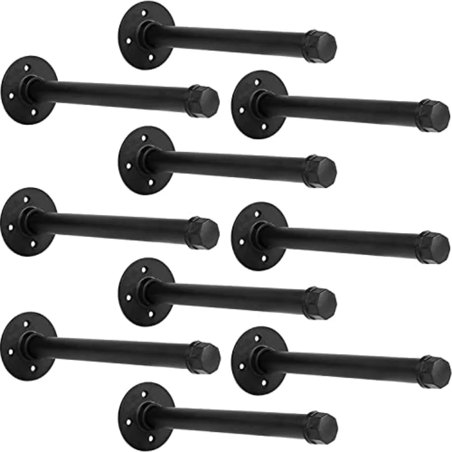 Industrial Black Iron Pipe Shelf Brackets Wall Mount DIY Shelving Brackets Pipe Decor Wall Rustic Garment Rack Hardware Include
Industrial Black Iron Pipe Shelf Brackets Wall Mount DIY Shelving Brackets Pipe Decor Wall Rustic Garment Rack Hardware Include