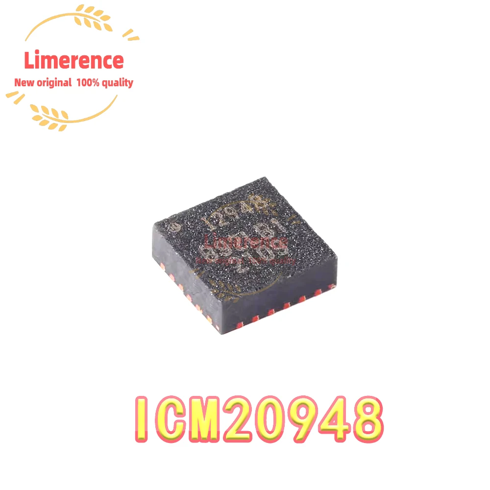 ICM-20948 QFN-24 ICM20948 20948 QFN24 9-axis Motion Sensor Three-axis Gyroscope 3-axis Accelerometer Compass IC Chip New Origina
ICM-20948 QFN-24 ICM20948 20948 QFN24 9-axis Motion Sensor Three-axis Gyroscope 3-axis Accelerometer Compass IC Chip New Origina