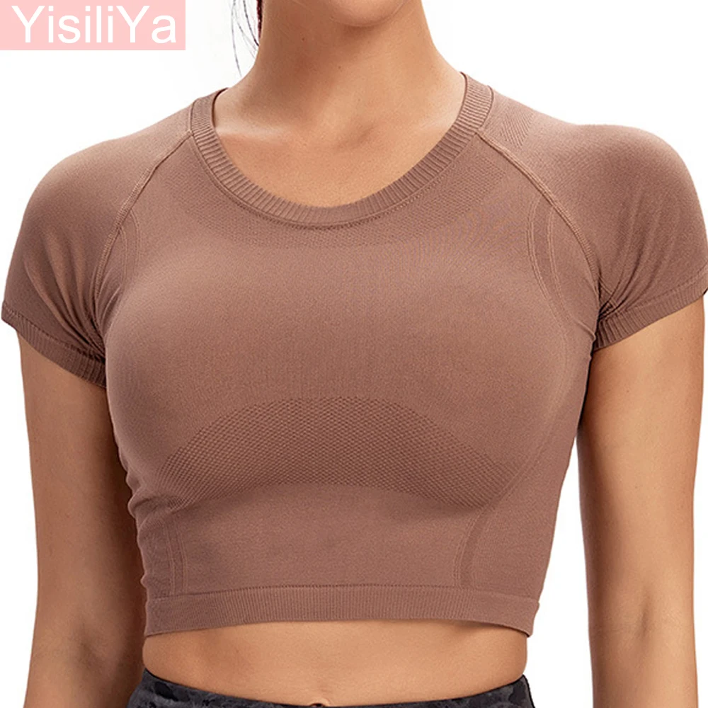 Sports Yoga Top for Women's Gym T-Shirt Workout Short Sleeve Seamless Sexy Fitness Tank Top Quick Dry Tennis Wear Summer
Sports Yoga Top for Women's Gym T-Shirt Workout Short Sleeve Seamless Sexy Fitness Tank Top Quick Dry Tennis Wear Summer