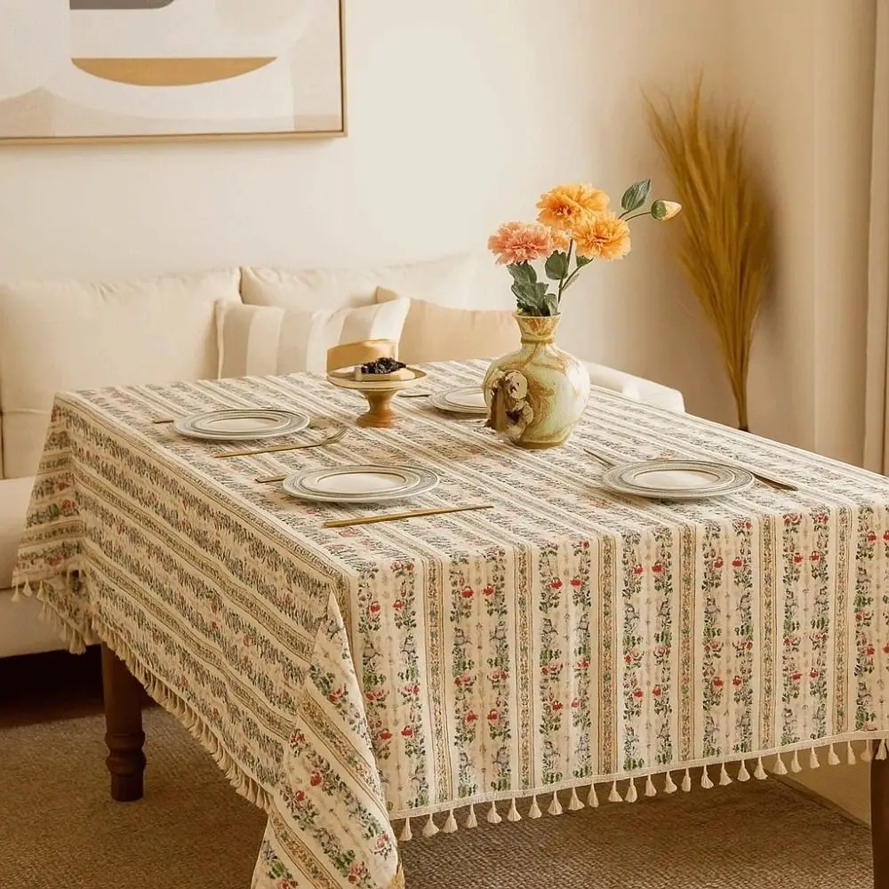 Rectangular Printed Tassels Tablecloth Party Supply Smooth Table Cover Cloth Anti-splash Water Anti-Slip Desk Protection Cover
Rectangular Printed Tassels Tablecloth Party Supply Smooth Table Cover Cloth Anti-splash Water Anti-Slip Desk Protection Cover