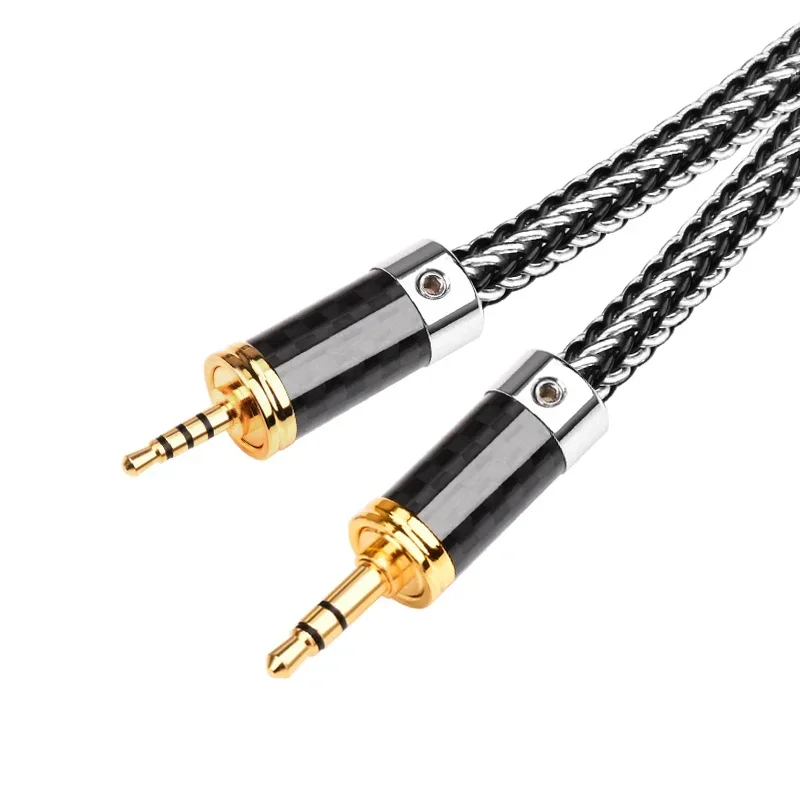 HIFI 2.5 to 3.5 audio cable HiFi OCC silver-plated 3.5 stereo to 2.5mm headphone cable
HIFI 2.5 to 3.5 audio cable HiFi OCC silver-plated 3.5 stereo to 2.5mm headphone cable