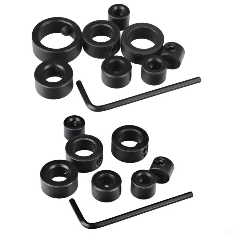 High Strength Steel Drill Depth Limiting Stop Rings For Accurate Hole Depth Control For Woodworking & DIY Projects
High Strength Steel Drill Depth Limiting Stop Rings For Accurate Hole Depth Control For Woodworking & DIY Projects