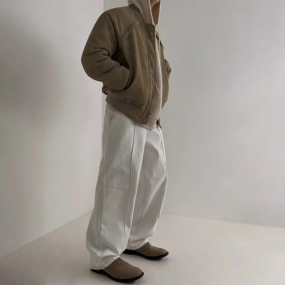 Suede men's cotton jacket, fashionable Korean version, loose filled jacket, winter thickened clothing, solid color trend
Suede men's cotton jacket, fashionable Korean version, loose filled jacket, winter thickened clothing, solid color trend
