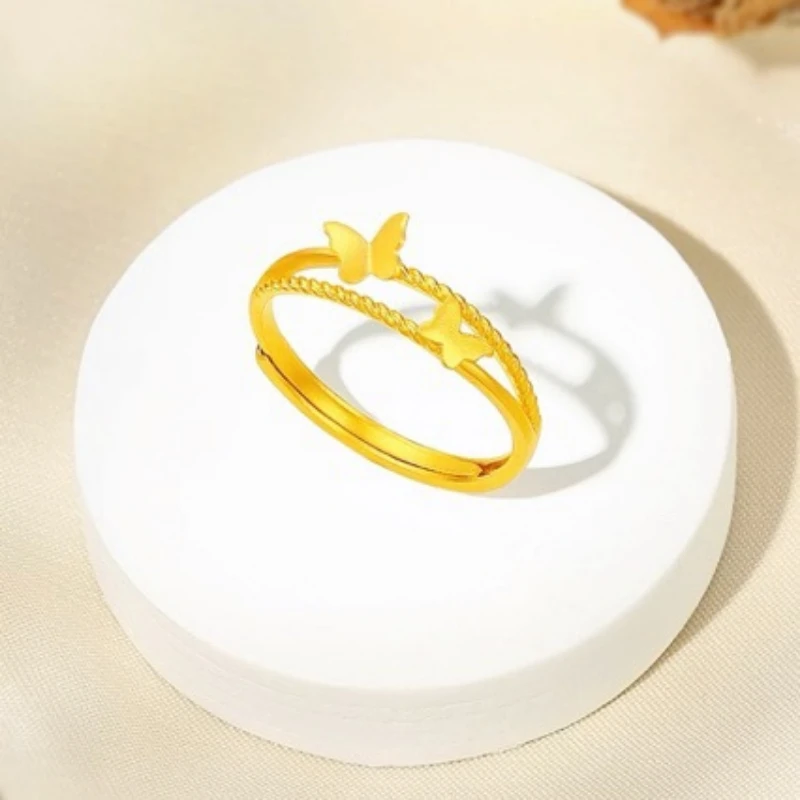 Elegant 14 k Gold Color Butterfly Ring for Women Bride Birthday Wedding Engagement Valentine's Day Fine Jewelry Ring Gifts
Elegant 14 k Gold Color Butterfly Ring for Women Bride Birthday Wedding Engagement Valentine's Day Fine Jewelry Ring Gifts