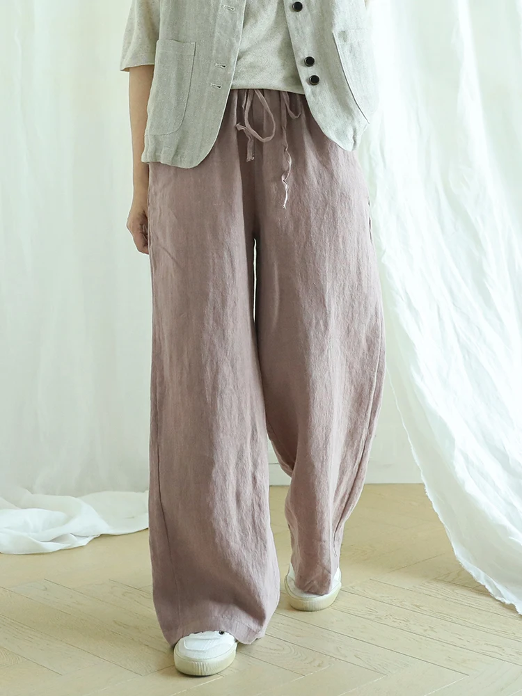 Women's Loose Straight Leg Pants Thin Han Hemp Casual Versatile Long Trousers Autumn New Sle Comfortable Fit Faionable
Women's Loose Straight Leg Pants Thin Han Hemp Casual Versatile Long Trousers Autumn New Sle Comfortable Fit Faionable