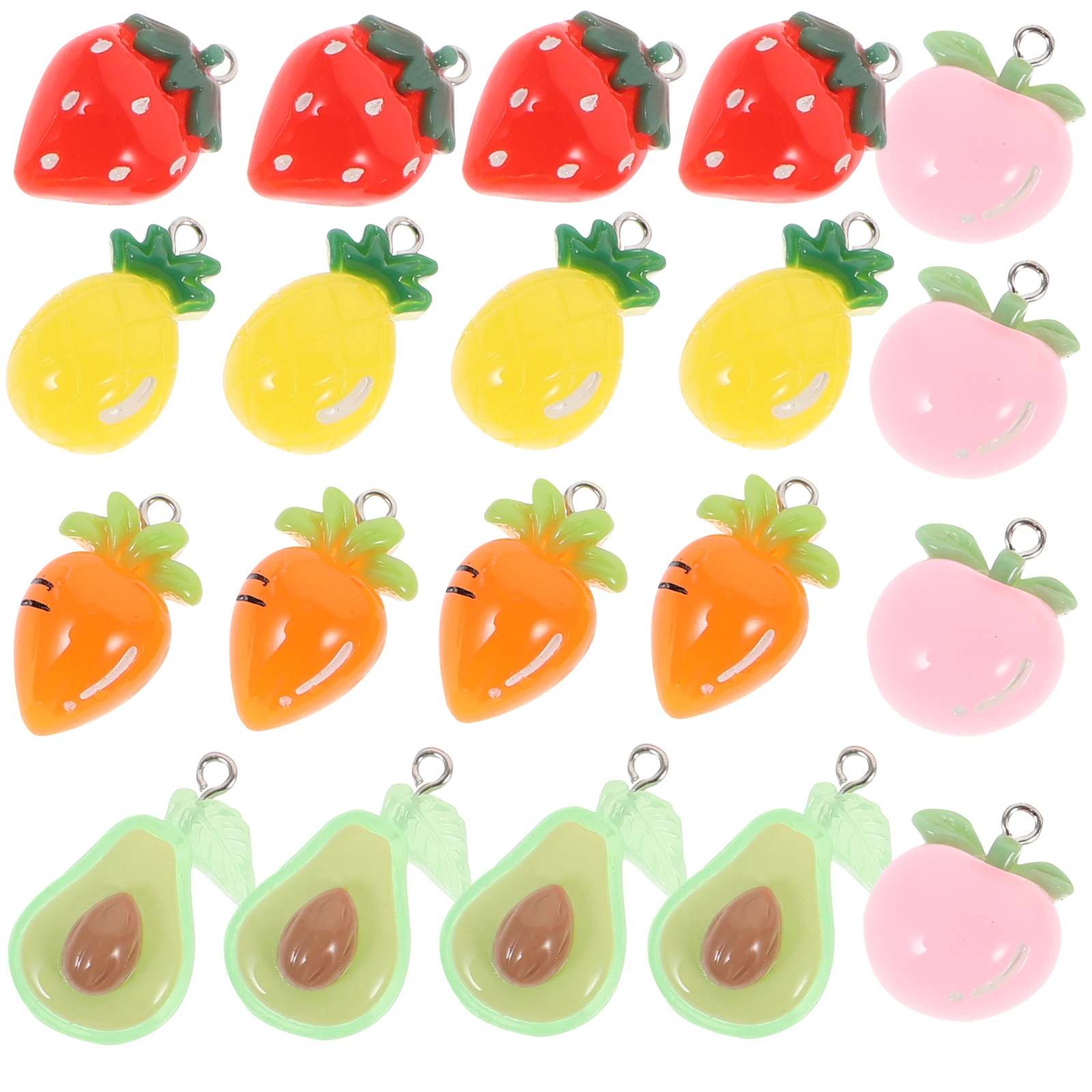 20pcs Fruit Vegetable Pendant Resin Charms Crafts Jewelry Making DIY Accessories Bright Color Long Lasting Lightweight Various
20pcs Fruit Vegetable Pendant Resin Charms Crafts Jewelry Making DIY Accessories Bright Color Long Lasting Lightweight Various