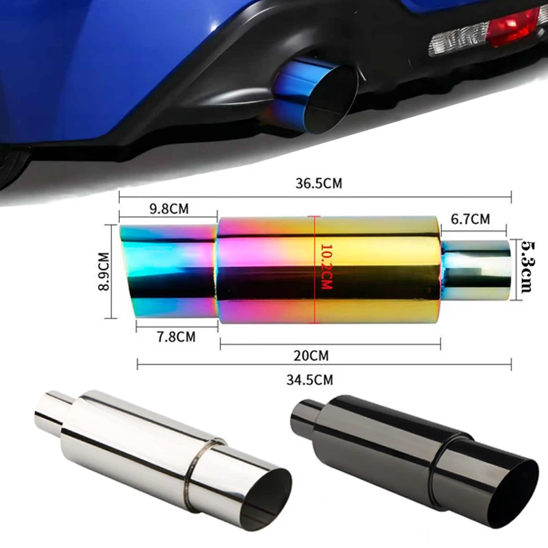 High Quality Muffler Tail Pipe Universal Stainless Steel Car Exhaust Pipe Straight drum Car Motorcycle muffler exhaust tip 55mm
High Quality Muffler Tail Pipe Universal Stainless Steel Car Exhaust Pipe Straight drum Car Motorcycle muffler exhaust tip 55mm