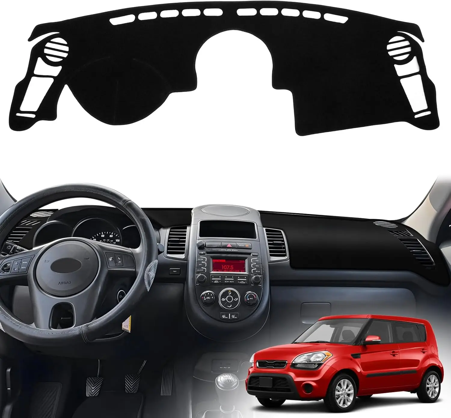 LHD Car Dashboard Mat Pad UV Shiled Instrument Desk Cover Mats For Kia Soul 2010-2013 Kia Sorento 2020-25 Kia Sportage 2023-2025
LHD Car Dashboard Mat Pad UV Shiled Instrument Desk Cover Mats For Kia Soul 2010-2013 Kia Sorento 2020-25 Kia Sportage 2023-2025