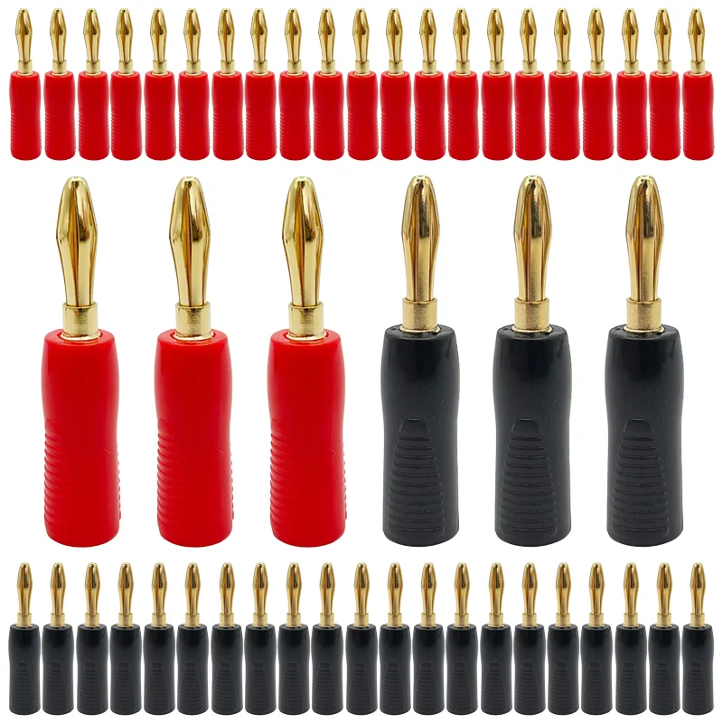 10/40/200PCS 4mm Speaker Banana Plug Horn Speakers Banana Connector for Audio Video Speaker Cable Gold Plated Adapter
10/40/200PCS 4mm Speaker Banana Plug Horn Speakers Banana Connector for Audio Video Speaker Cable Gold Plated Adapter