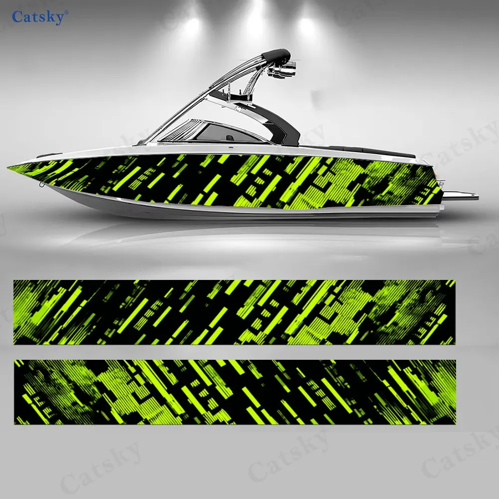 Футуристические зеленые наклейки с полосками для лодок, водонепроницаемые виниловые наклейки из ПВХ для рыболовных судов, прочный и стильный дизайн
Футуристические зеленые наклейки с полосками для лодок, водонепроницаемые виниловые наклейки из ПВХ для рыболовных судов, прочный и стильный дизайн