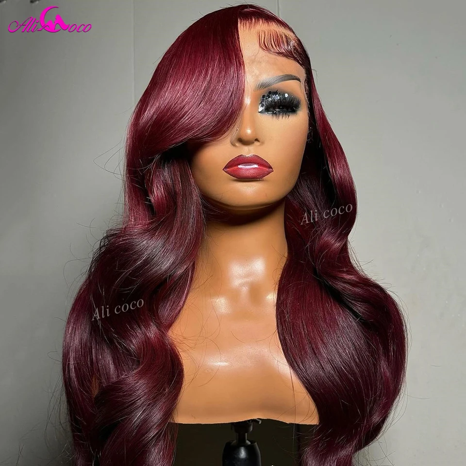 Dark Red Wig Body Wave 13x4 13x6 Lace Front Wigs Human Hair Wigs For Women Transparent Lace Frontal 180 Density Wig Remy Hair
Dark Red Wig Body Wave 13x4 13x6 Lace Front Wigs Human Hair Wigs For Women Transparent Lace Frontal 180 Density Wig Remy Hair