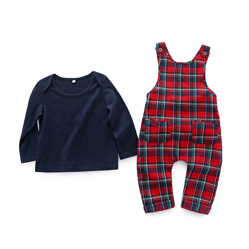 Toddler Baby Boy Christmas Outfit Solid Color Long Sleeve Shirts Plaid Suspender Pants Overalls Christmas Jumpsuit
Toddler Baby Boy Christmas Outfit Solid Color Long Sleeve Shirts Plaid Suspender Pants Overalls Christmas Jumpsuit