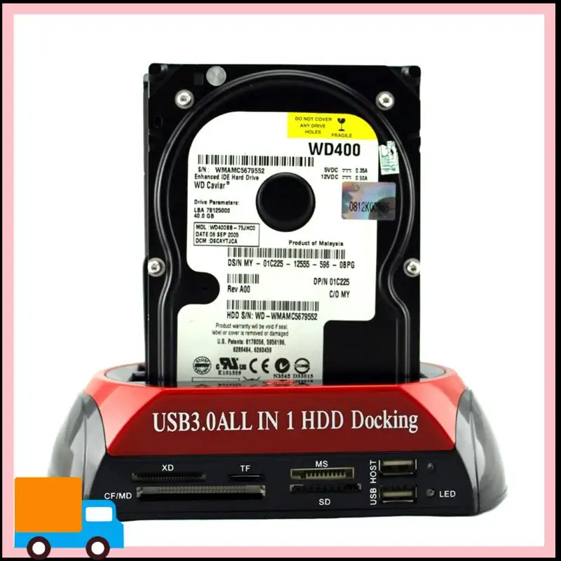 Professional EU Plug Dual Bay HDD Docking Station With USB 3.0 For SATA & IDE, Compatible With 2.5 & 3.5 Inch External Hard Driv
Professional EU Plug Dual Bay HDD Docking Station With USB 3.0 For SATA & IDE, Compatible With 2.5 & 3.5 Inch External Hard Driv
