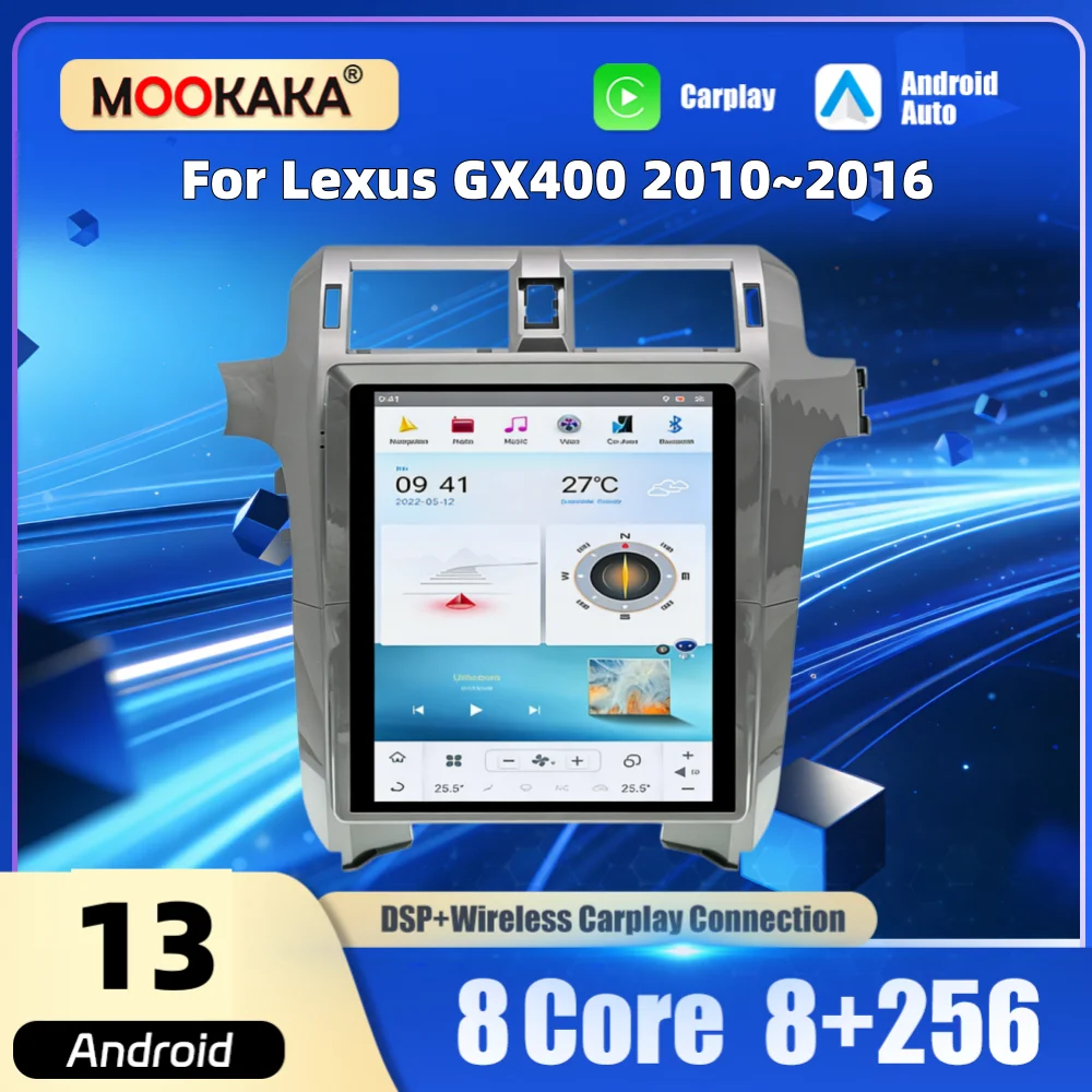 15-дюймовый мультимедийный проигрыватель Qualcomm на Android для Lexus GX400 2010-2016: автомобильная магнитола, GPS-навигация, CarPlay, головное устройство
15-дюймовый мультимедийный проигрыватель Qualcomm на Android для Lexus GX400 2010-2016: автомобильная магнитола, GPS-навигация, CarPlay, головное устройство
