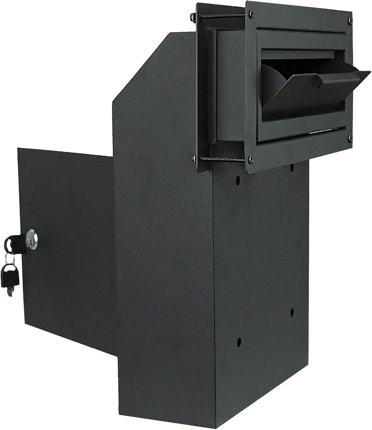 Door Drop Box for Mail and Rent with Lock - Through The Door Locking Steel Mailbox for Home, Apartment, Office (Black)
Door Drop Box for Mail and Rent with Lock - Through The Door Locking Steel Mailbox for Home, Apartment, Office (Black)