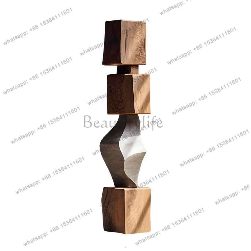 Hotel bed and breakfast wood carving decorations floor-to-ceiling ornaments high-end living room abstract vertical sculpture
Hotel bed and breakfast wood carving decorations floor-to-ceiling ornaments high-end living room abstract vertical sculpture
