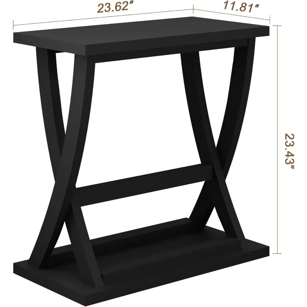 Black End Table, Narrow Side Table with Storage Shelf, Modern Slim End Table for Living Room,Bedroom, Small Space
Black End Table, Narrow Side Table with Storage Shelf, Modern Slim End Table for Living Room,Bedroom, Small Space