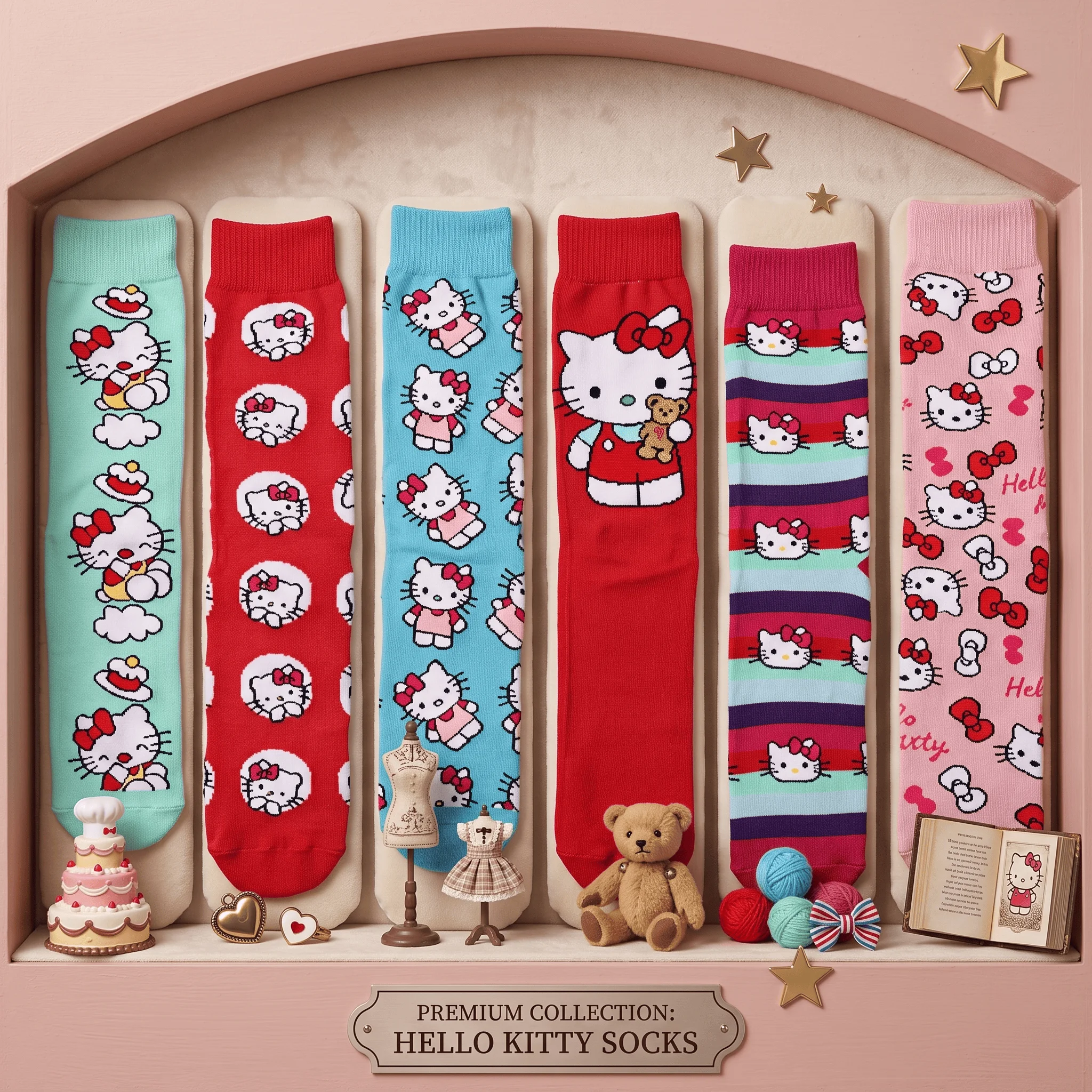 Keeppley Hello Kitty Casual Sports Socks for Men And Women Anime Figure Fashion Cosplay Stockings Garment Accessory
Keeppley Hello Kitty Casual Sports Socks for Men And Women Anime Figure Fashion Cosplay Stockings Garment Accessory