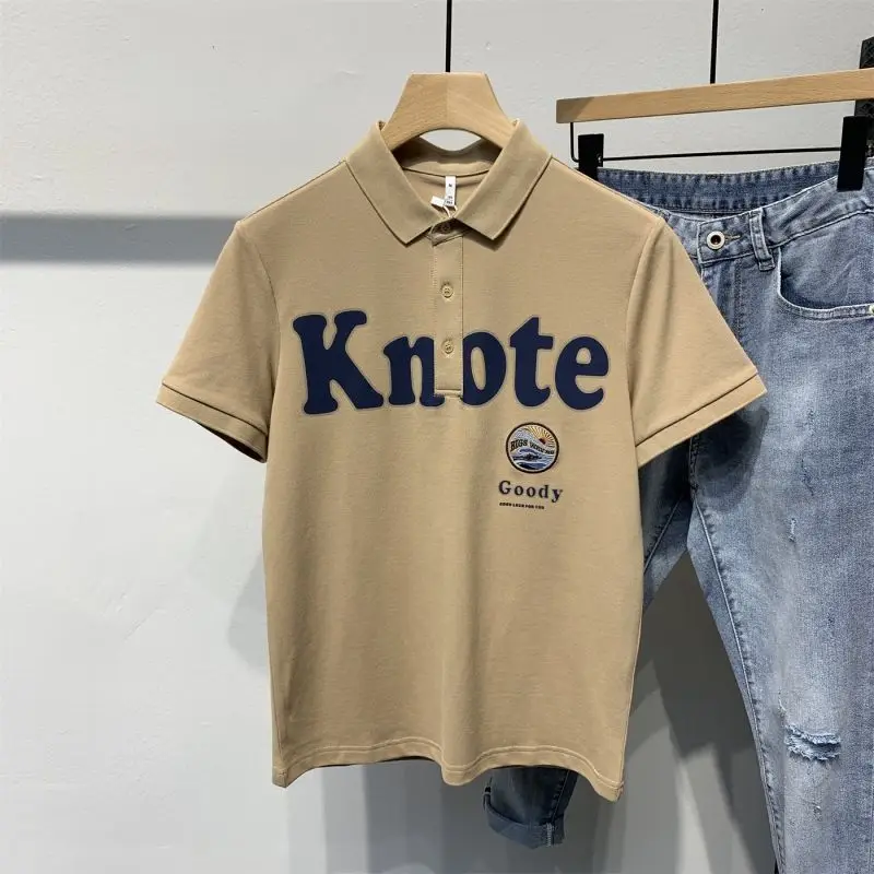 Men's Clothing Short Sleeve Letter Print Collared T-Shirt Summer New Arrival Korean Style Loose Fit Versatile Polo Shirt Comfort
Men's Clothing Short Sleeve Letter Print Collared T-Shirt Summer New Arrival Korean Style Loose Fit Versatile Polo Shirt Comfort