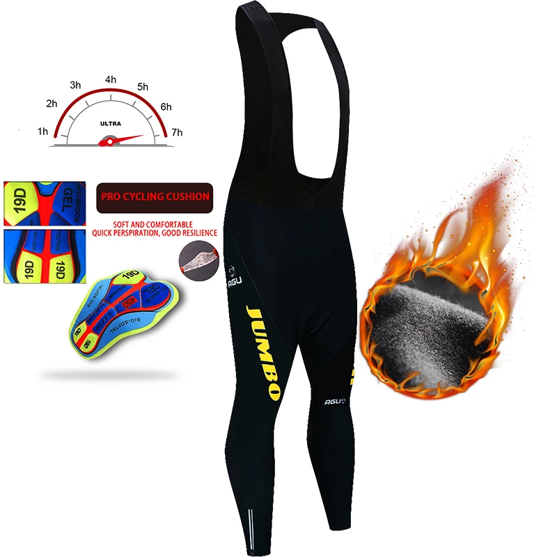 JUMBO Black Cycling Bib Trousers Winter Thermal Fleece Mountain Bike Keep Warm Long Pants Breathable Bicycle Tights 19D Gel Pad
JUMBO Black Cycling Bib Trousers Winter Thermal Fleece Mountain Bike Keep Warm Long Pants Breathable Bicycle Tights 19D Gel Pad