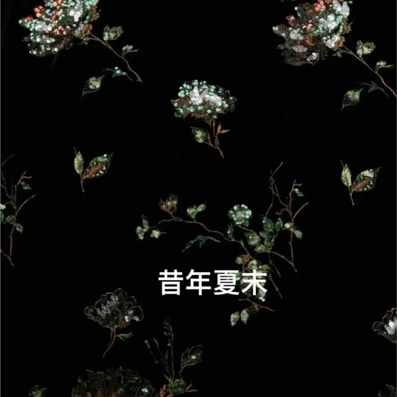 High-end custom-made silk velvet heavy embroidery fabric with beaded new Year's clothing and armor for autumn winter
High-end custom-made silk velvet heavy embroidery fabric with beaded new Year's clothing and armor for autumn winter