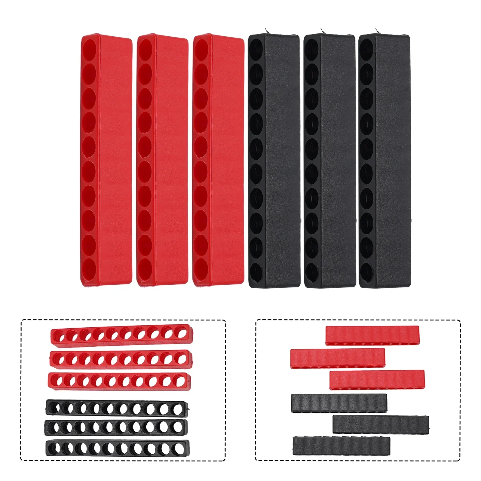 6Pcs Bit Holder 10 Hole 1/4 Hex Shank Screwdriver Plastic Screwdriver Storage Black And Red Screwdriver Bit Holder Hot Sale
6Pcs Bit Holder 10 Hole 1/4 Hex Shank Screwdriver Plastic Screwdriver Storage Black And Red Screwdriver Bit Holder Hot Sale