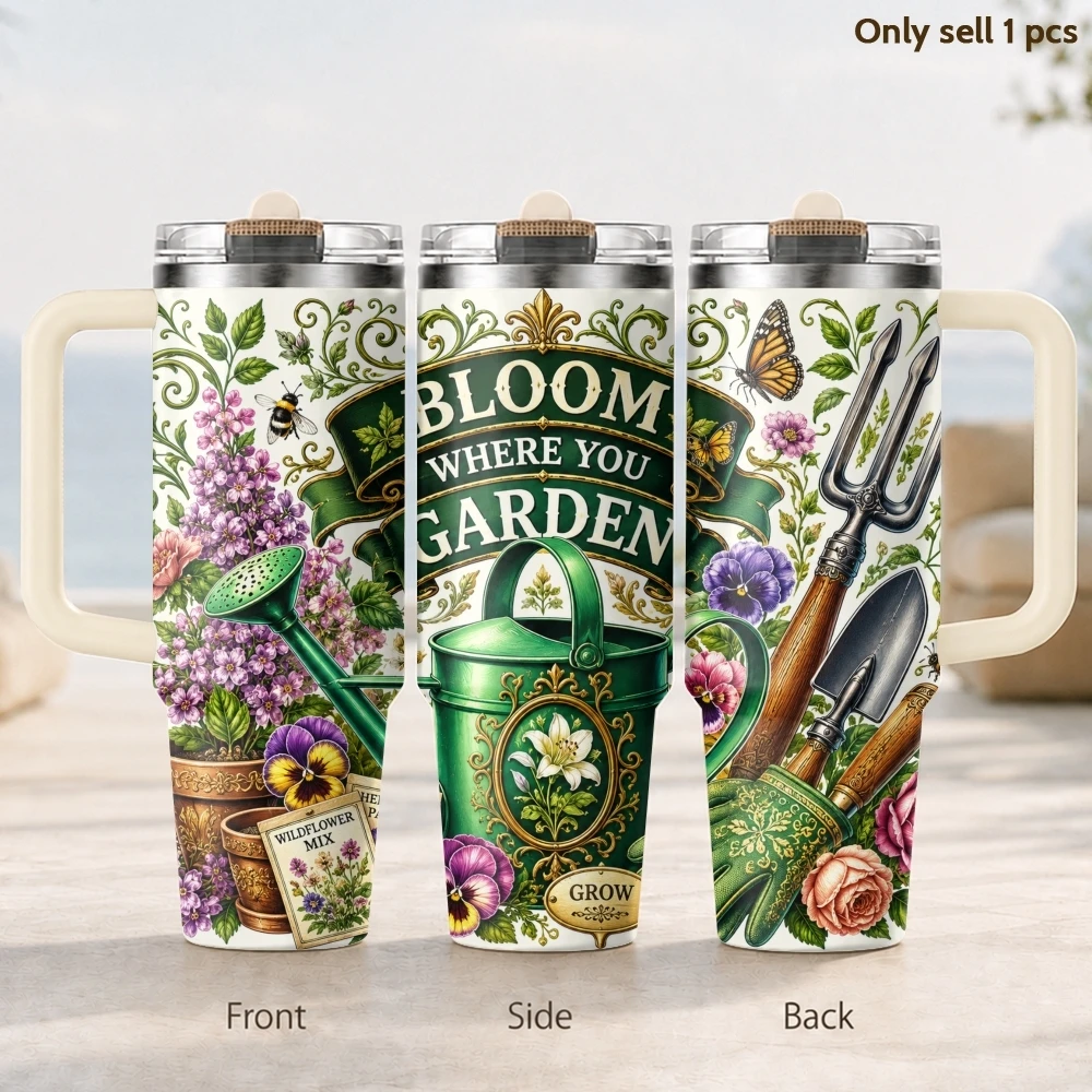 Vintage Garden Bloom Vacuum Flasks 40oz 3rd Gen Vacuum Insulated Stainless Steel Tumbler Cup with Handle Straw Lid for Gifts
Vintage Garden Bloom Vacuum Flasks 40oz 3rd Gen Vacuum Insulated Stainless Steel Tumbler Cup with Handle Straw Lid for Gifts