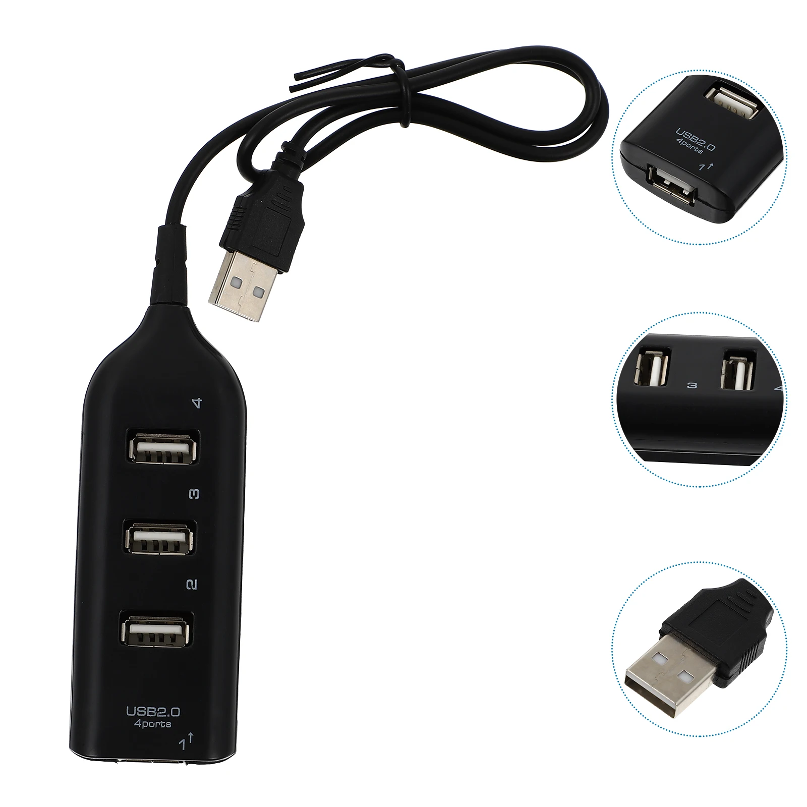 4 Port USB 2.0 Hub Lightweight Portable Fast Transfer Compatible Computer Laptop Event Party Supplies USB Hub Data Splitter
4 Port USB 2.0 Hub Lightweight Portable Fast Transfer Compatible Computer Laptop Event Party Supplies USB Hub Data Splitter
