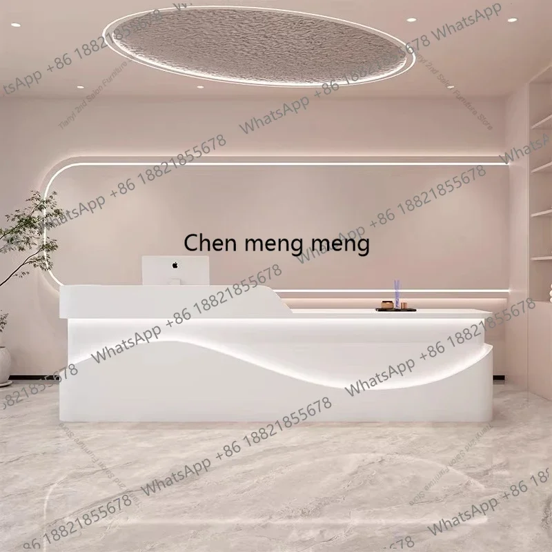 EE182 Nordic High-End Beauty Salon Cashier Counter Modern Clothing Store Art Dance Training Class Company Front Desk Furniture
EE182 Nordic High-End Beauty Salon Cashier Counter Modern Clothing Store Art Dance Training Class Company Front Desk Furniture