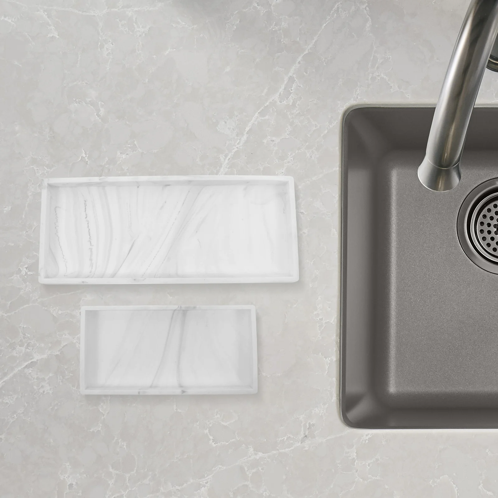2 Pcs Storage Tray Counter Top Kitchen Sink Sponge Holder Bathroom Vanity Dish Drip
2 Pcs Storage Tray Counter Top Kitchen Sink Sponge Holder Bathroom Vanity Dish Drip