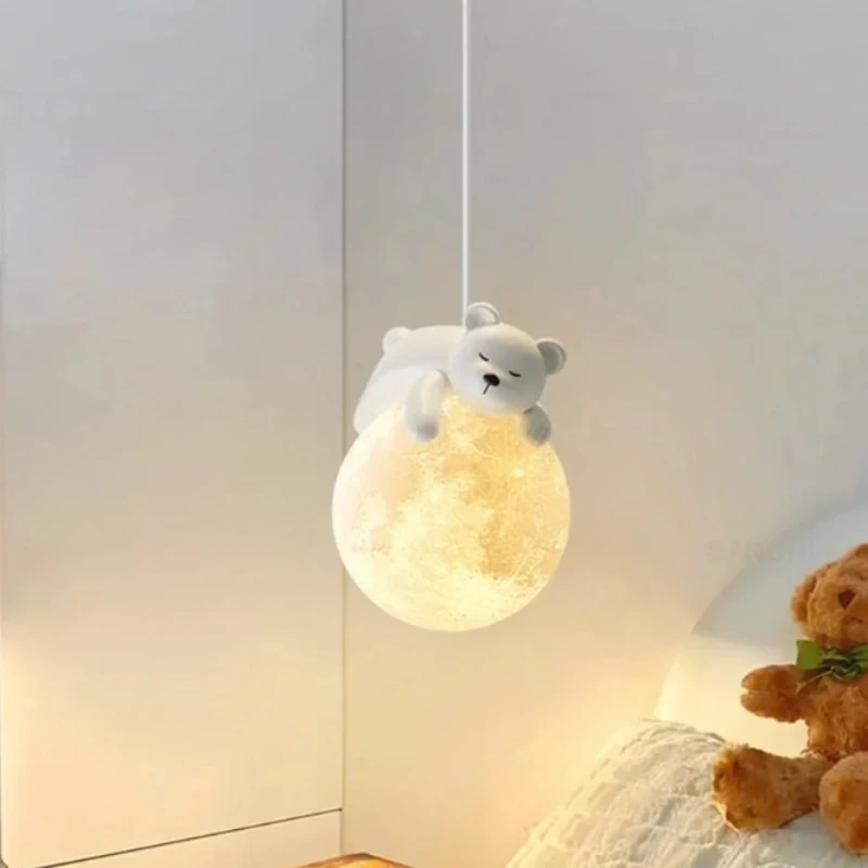 Nordic Lamp Little Bear Rabbit LED Pendant Light Cute Animal Chandelier for Kids Bedroom Nursery Dining Room Hanging Lamp
Nordic Lamp Little Bear Rabbit LED Pendant Light Cute Animal Chandelier for Kids Bedroom Nursery Dining Room Hanging Lamp