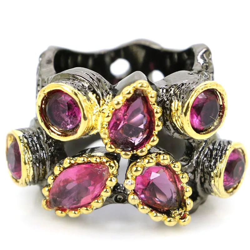 28x21mm Unique Vintage Green Peridot Iolite Blood Ruby Pink Tourmaline Lonon Blue Topaz Cool Black Metal Silver Rings
28x21mm Unique Vintage Green Peridot Iolite Blood Ruby Pink Tourmaline Lonon Blue Topaz Cool Black Metal Silver Rings