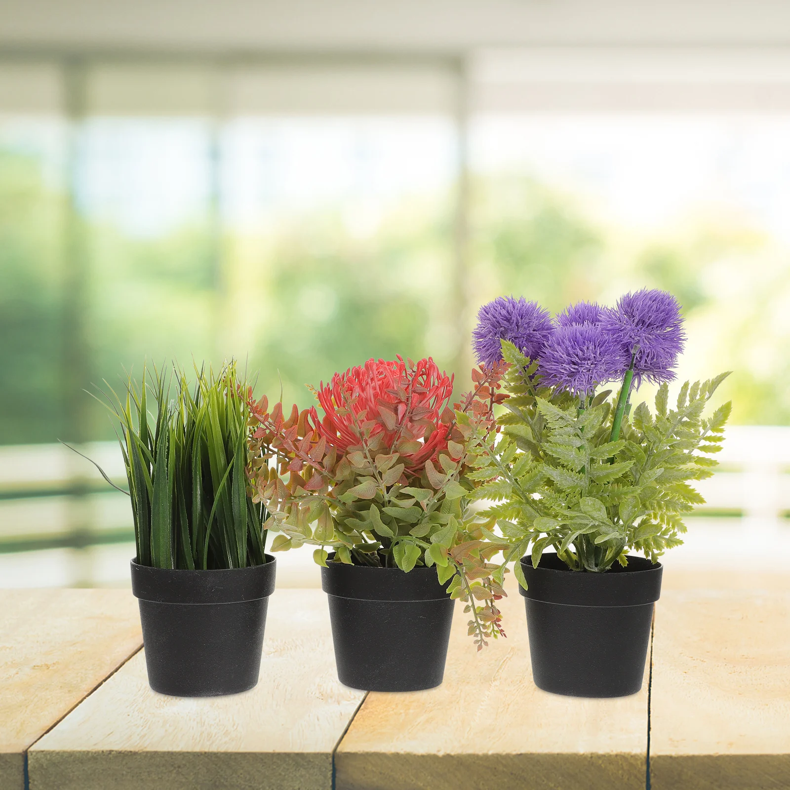 3 Pcs Artificial Bonsai Realistic Simulation Green Plants Fake Potted Lifelike Decor Dandelion for Garden Room
3 Pcs Artificial Bonsai Realistic Simulation Green Plants Fake Potted Lifelike Decor Dandelion for Garden Room