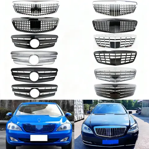 Mercedes Benz W221 S-Serisi S320 S350 S450 S500 S63 S65 2005-2008 2009-2013 için Ön Yarış Tipi Facelift Tampon Izgaraları