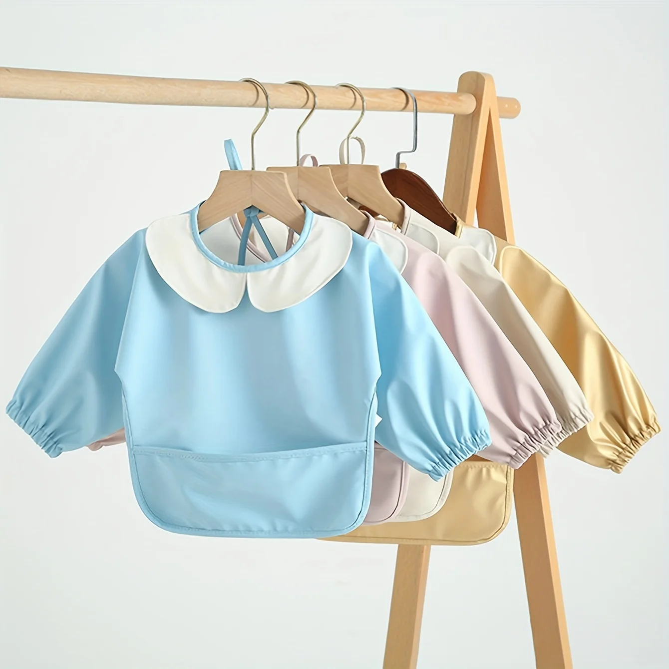 Easy Clean PU Full Sleeve Bib Baby Kids Solid Color Soft Faux Leather Children Apron Painting Meals Protection Waterproof Smock
Easy Clean PU Full Sleeve Bib Baby Kids Solid Color Soft Faux Leather Children Apron Painting Meals Protection Waterproof Smock