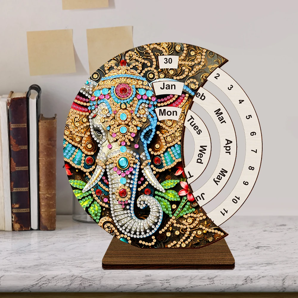 Diamond Painting Unique Wooden Rotating Calendar Perpetual Calendar with Rotating Month Day Week Wooden Perpetual Calendar Kits
Diamond Painting Unique Wooden Rotating Calendar Perpetual Calendar with Rotating Month Day Week Wooden Perpetual Calendar Kits