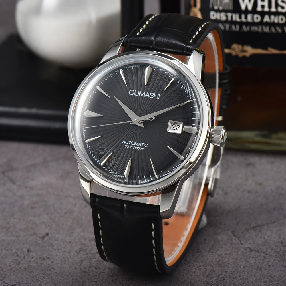 NH35 watch 40mm case 35mm Dial Hollow out cocktail style Stainless steel case and leather strap For NH35 Movement
NH35 watch 40mm case 35mm Dial Hollow out cocktail style Stainless steel case and leather strap For NH35 Movement
