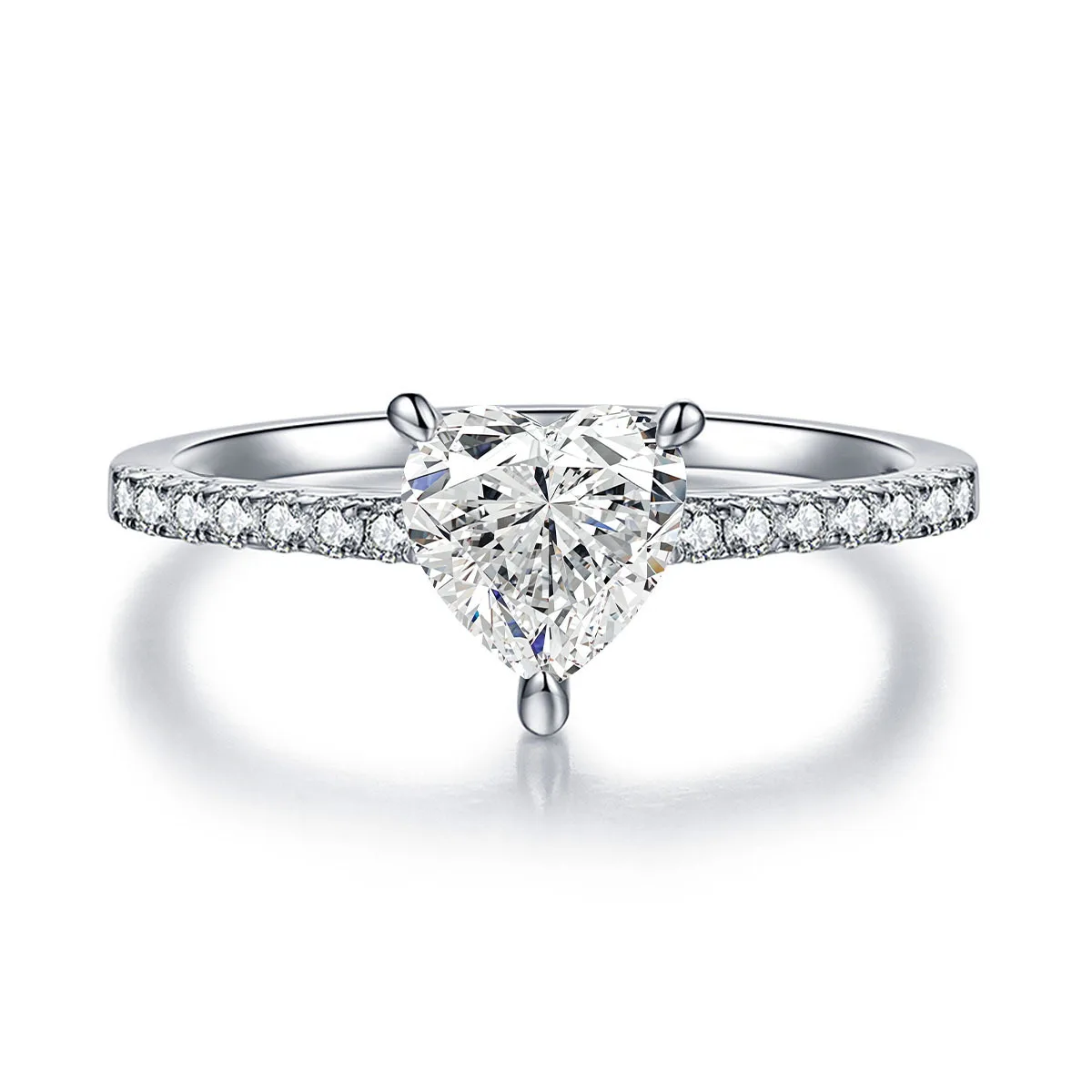 6X6mm heart-shaped 0.8CT moissanite ring fashion light luxury S925 sterling silver mozzarella diamond ring
6X6mm heart-shaped 0.8CT moissanite ring fashion light luxury S925 sterling silver mozzarella diamond ring