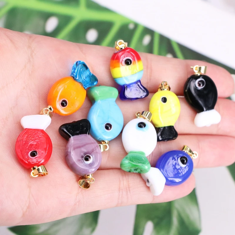10PCS Cute Glass Fish Beads Handmade Spacer Loose Tiny Beads For DIY Jewelry Marking Lampwork Animal Charms Necklace Earrings
10PCS Cute Glass Fish Beads Handmade Spacer Loose Tiny Beads For DIY Jewelry Marking Lampwork Animal Charms Necklace Earrings