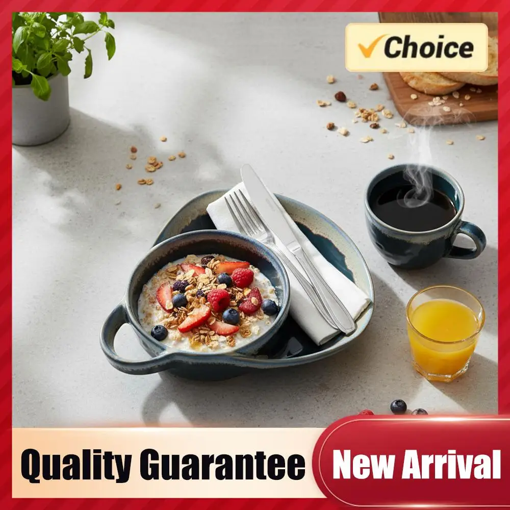 Набор керамических мисок для супа и сэндвичей с ручкой, легко моющиеся, из каменной керамики, для завтрака
Набор керамических мисок для супа и сэндвичей с ручкой, легко моющиеся, из каменной керамики, для завтрака