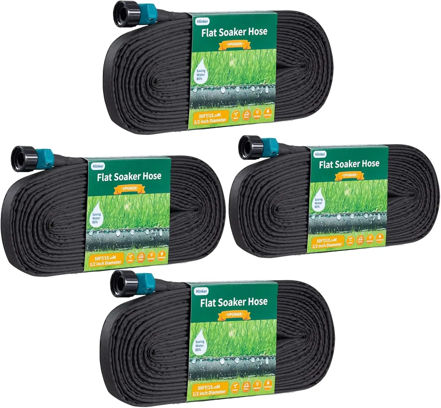 Flat Soaker Hose 50 200 FT for Garden Beds, 200FT 1/2" Linkable Consistent Drip Irrigation Hose Save 80% Water, Leakproof Heavy
Flat Soaker Hose 50 200 FT for Garden Beds, 200FT 1/2" Linkable Consistent Drip Irrigation Hose Save 80% Water, Leakproof Heavy