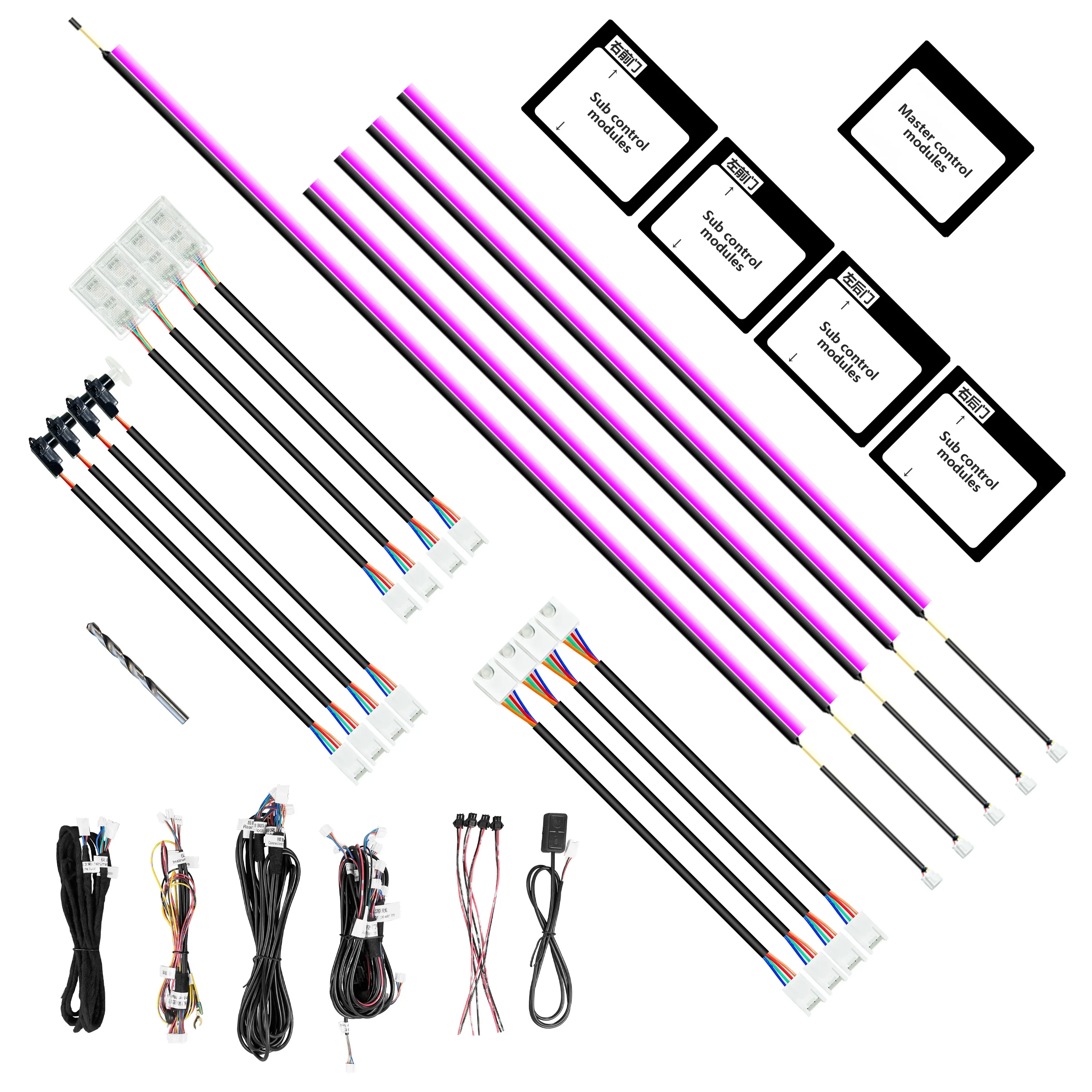ICarsin C1 22 in 1 RGB Car Interior Ambient Lighting Kit Fiber Optic LED Strips Ambient Light Universal Cold Color
ICarsin C1 22 in 1 RGB Car Interior Ambient Lighting Kit Fiber Optic LED Strips Ambient Light Universal Cold Color