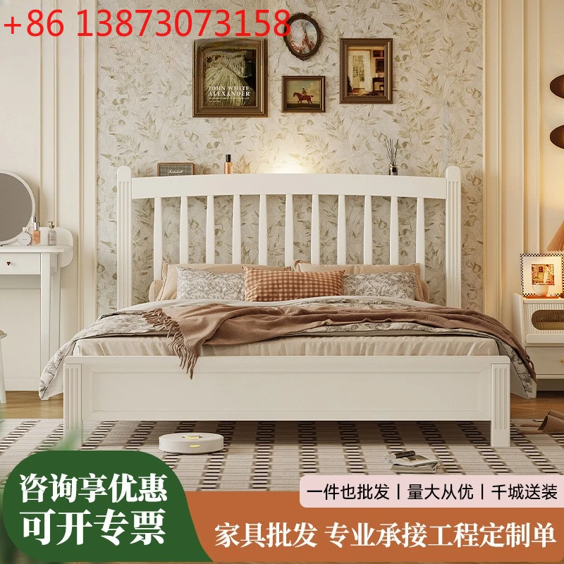 Mills factory direct sales 1.5 meters American solid wood bed household bedroom double bed small apartment bed household solid w
Mills factory direct sales 1.5 meters American solid wood bed household bedroom double bed small apartment bed household solid w