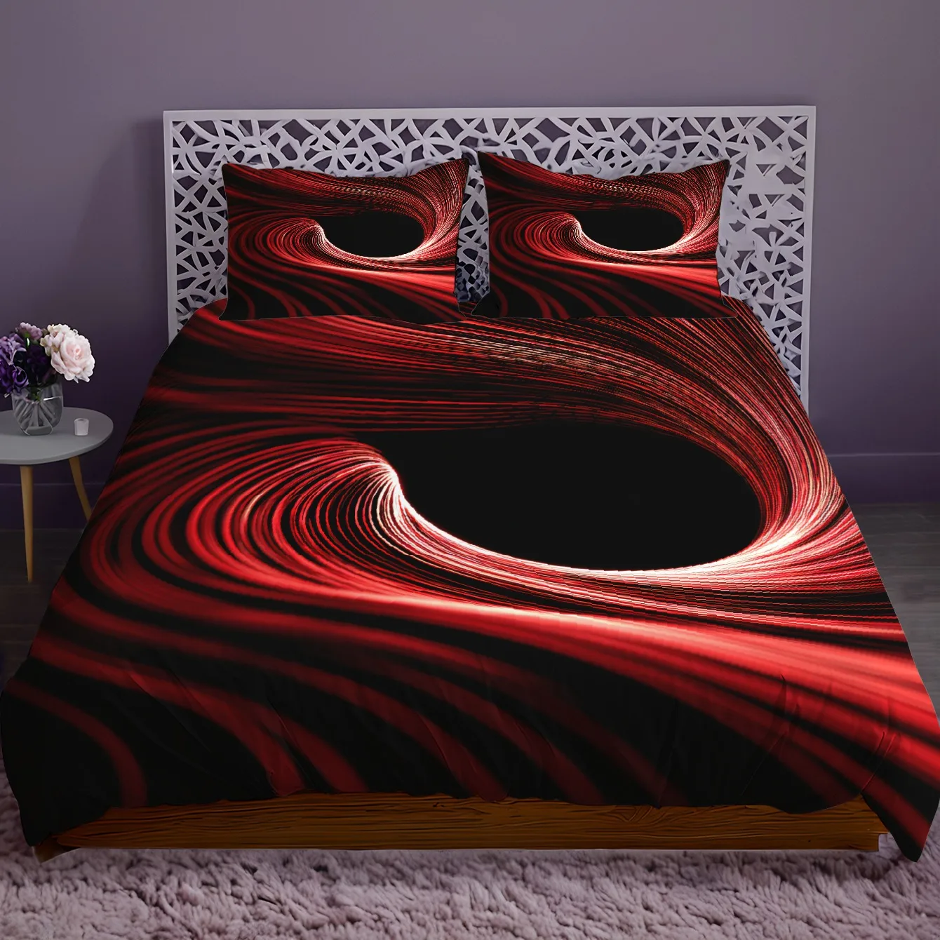 Red Black Abstract Swirl Print Duvet Cover Set Digital Printing Machine Washable Comforter Cover Ideal for Valentine's Birthday
Red Black Abstract Swirl Print Duvet Cover Set Digital Printing Machine Washable Comforter Cover Ideal for Valentine's Birthday