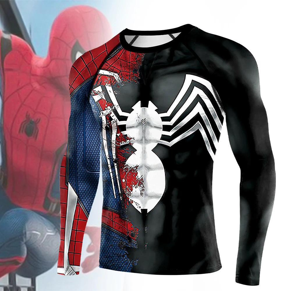 Workout Shirts Men Spidermen Cosplay Costumes Printed Long Sleeve Running Gym Tee Halloween Carnival Party Compression Tshirt
Workout Shirts Men Spidermen Cosplay Costumes Printed Long Sleeve Running Gym Tee Halloween Carnival Party Compression Tshirt