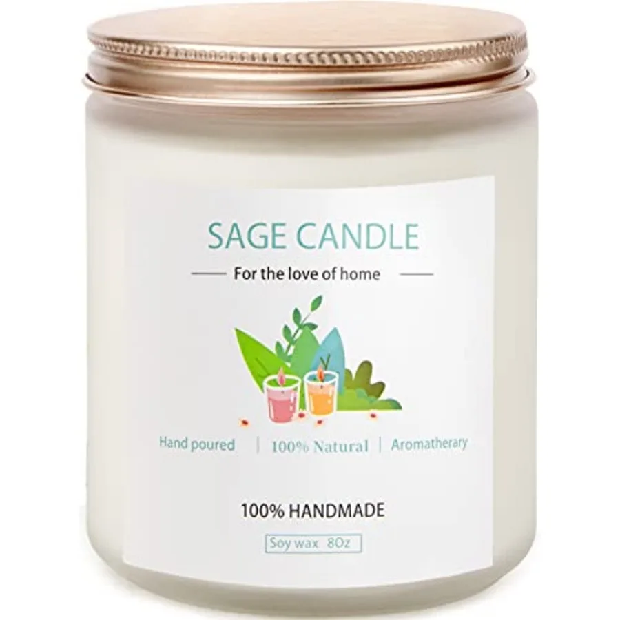 Sage Candle for Cleansing House, 8Oz 45 Hrs Soy Wax Sage Scented Candles for Home Scented Candle, for House Energy Cleansing, B
Sage Candle for Cleansing House, 8Oz 45 Hrs Soy Wax Sage Scented Candles for Home Scented Candle, for House Energy Cleansing, B